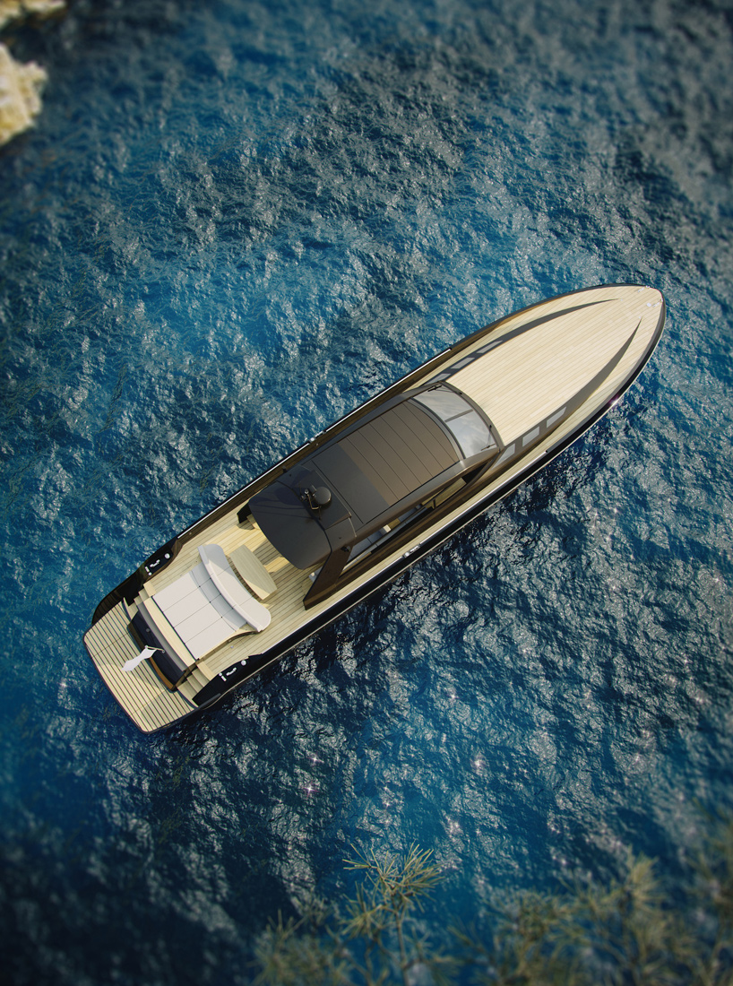 OTAM 85 GTS is a gullwing door supercar-inspired superyacht