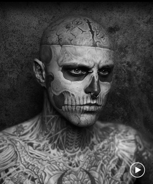 'zombie boy' rick genest, most tattooed model, has died aged 32