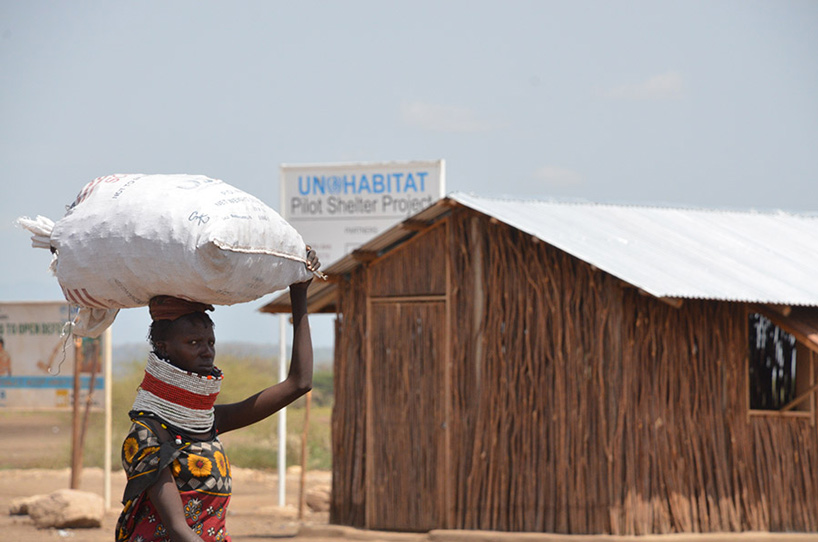 shigeru ban examines different prototypes for refugee settlement in kenya