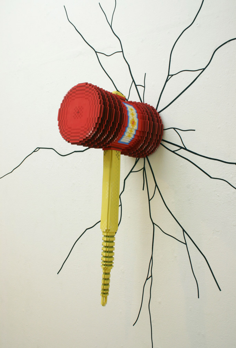 toshiya masuda's low pixel ceramics resemble the icons of 1980s computer games