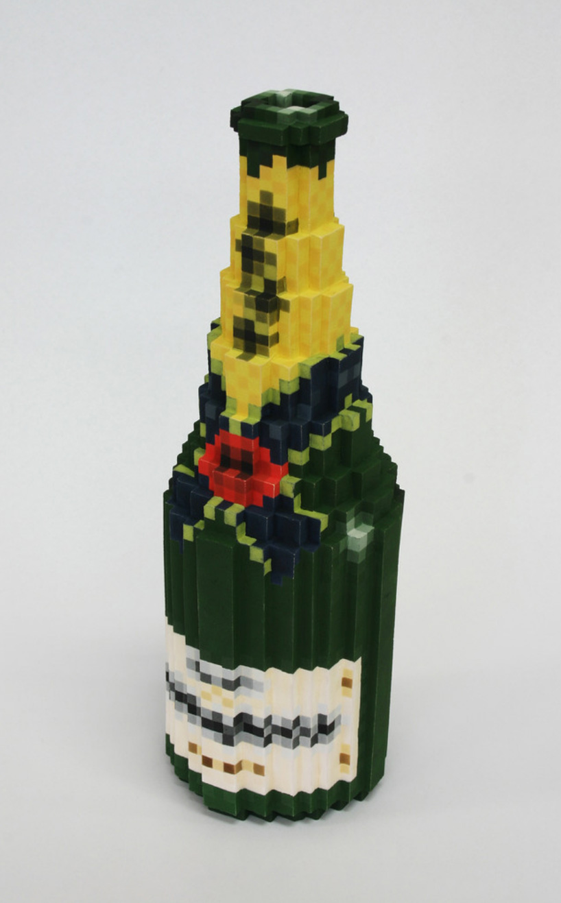 toshiya masuda's low pixel ceramics resemble the icons of 1980s computer games