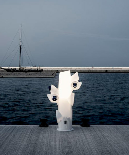 väliala's power pedestal for marinas is shaped like a coral