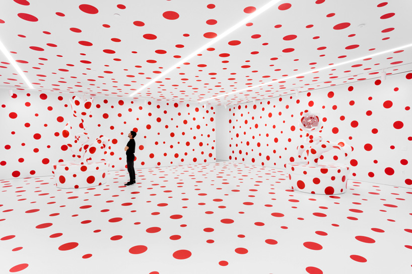 white fingernails LA's kusama's tulips overrun giant yayoi marciano art