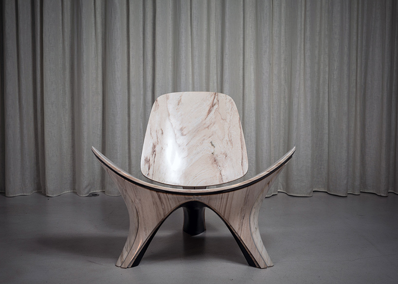 zaha hadid marble chair