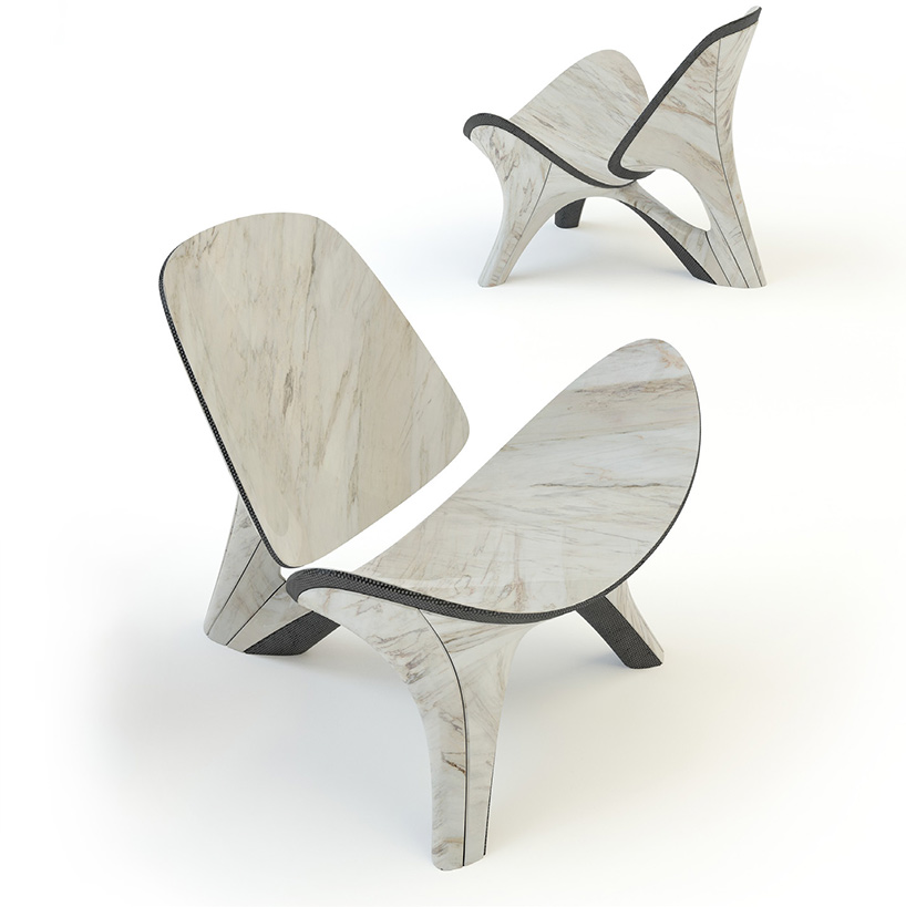 zaha hadid marble chair