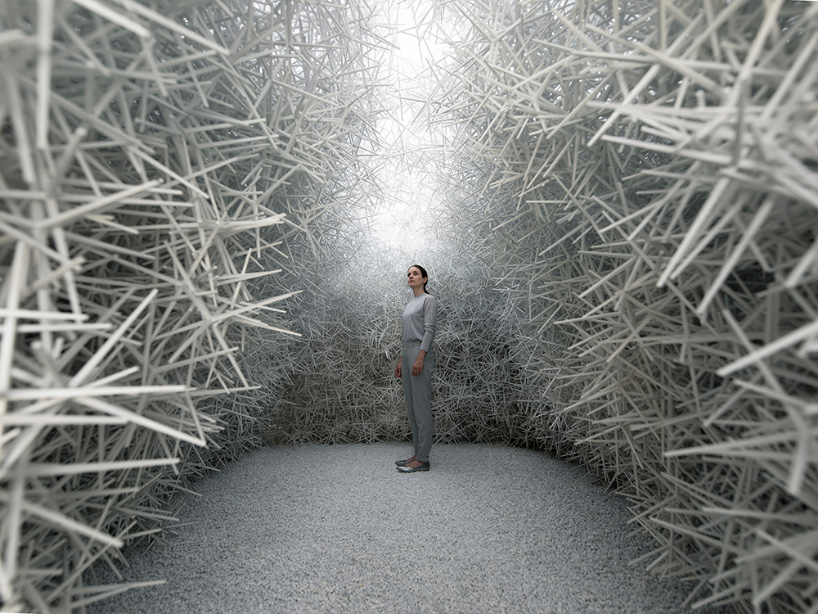 ICD aggregate pavilion comprises 120,000 star-like ‘particles’