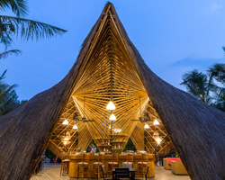 bambubuild constructs restaurant in vietnam using prefabricated bamboo