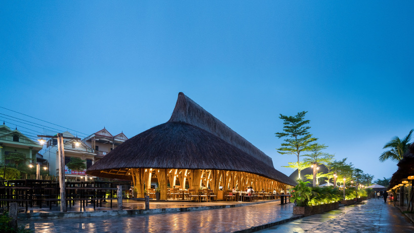 bambubuild constructs restaurant in vietnam using 