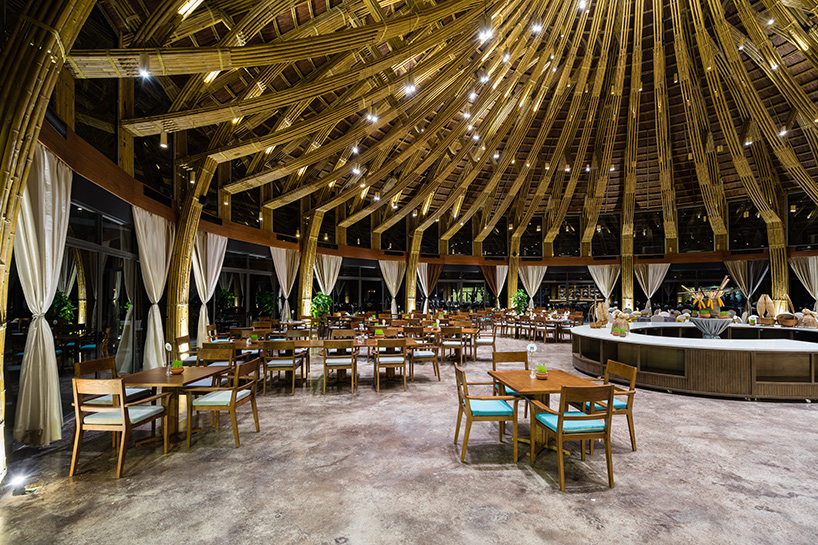 bambubuild completes bamboo restaurant  and poolside bar in 