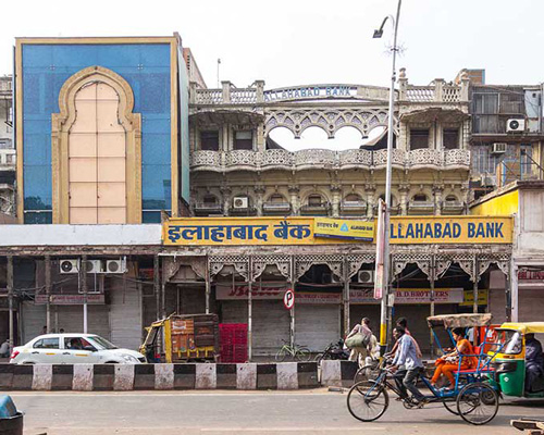 photo series captures the multiple layers that compose the urban fabric of delhi today