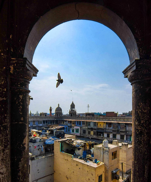 photo series captures the multiple layers that compose the urban fabric of delhi today