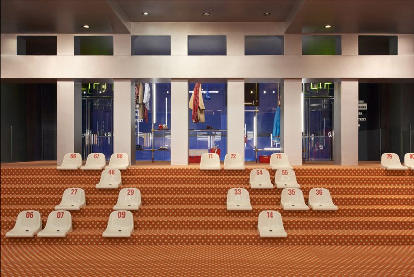 dimorestudio's sophisticated mix between market and showroom for excelsior milano