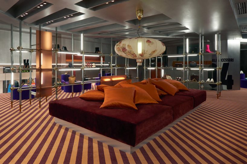 dimorestudio's sophisticated mix between market and showroom for excelsior milano