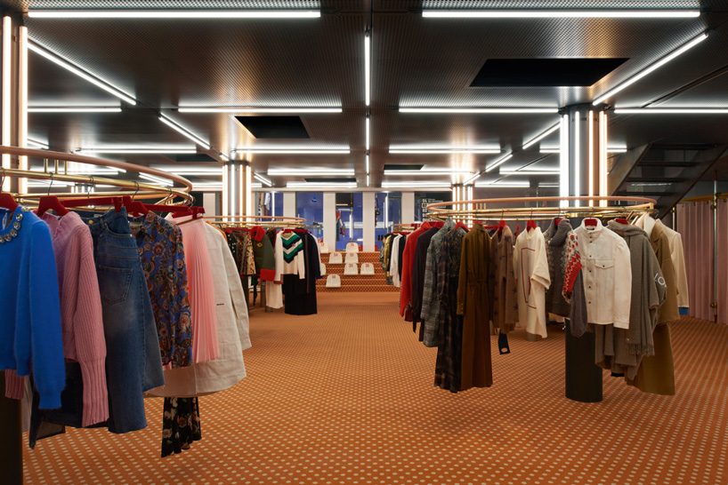 dimorestudio's sophisticated mix between market and showroom for excelsior milano
