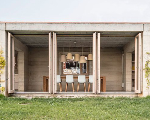 casa 1413 by HARQUITECTES emulates the ancient catalonia stone walls