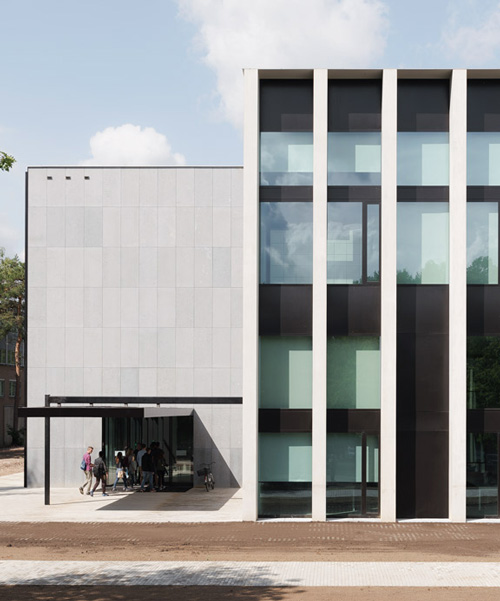 KAAN architecten completes CUBE, a glass and concrete study center for tilburg university
