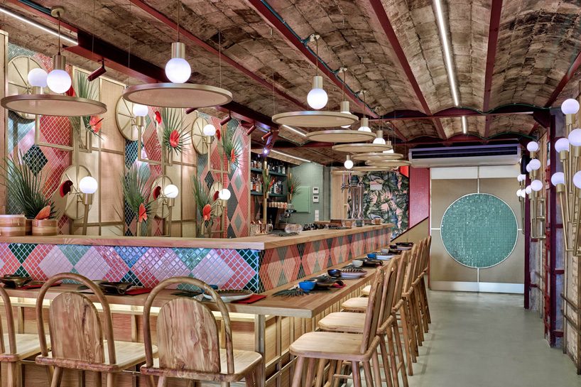 brazil and japan coexist in masquespacio's kaikaya tropical sushi restaurant in valencia