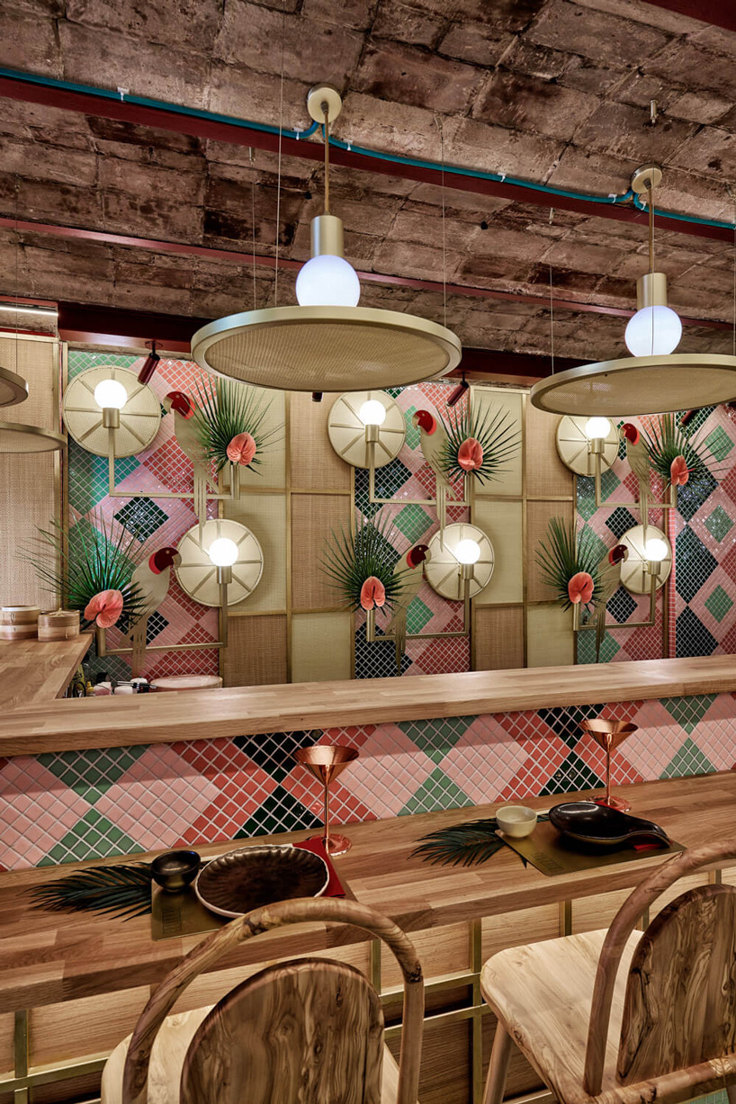 brazil and japan coexist in masquespacio's kaikaya tropical sushi restaurant in valencia