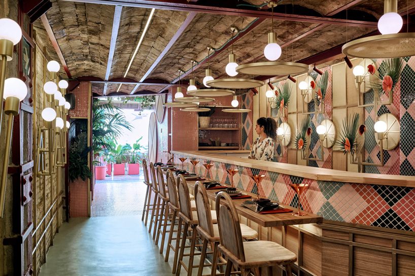 brazil and japan coexist in masquespacio's kaikaya tropical sushi restaurant in valencia