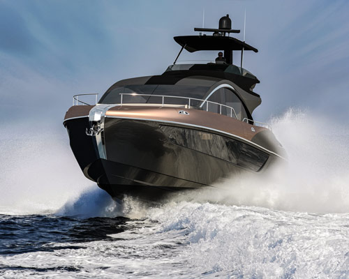 lexus reveals its first luxury yacht, the 65-foot LY 650