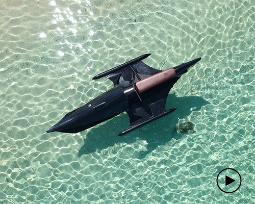 honda-powered mantra watercraft is the perfect combo of vintage car and batmobile
