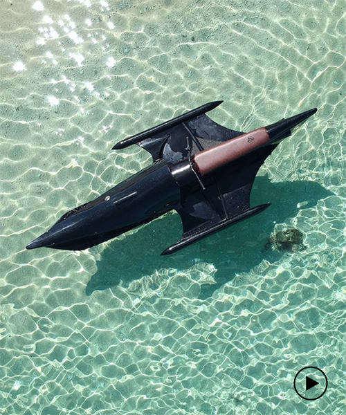 honda-powered mantra watercraft is the perfect combo of vintage car and batmobile