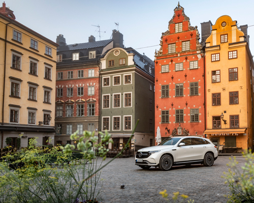 mercedes-benz EQC reveals avant-garde design of their first production EV
