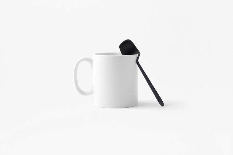 nendo's skeleton collection features cutlery you can hook onto walls and cups