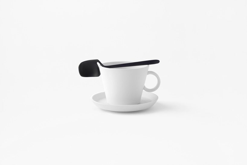 nendo's skeleton collection features cutlery you can hook onto walls and cups designboom