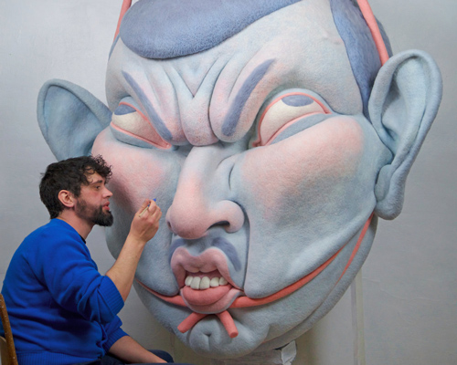 nightmarishly beautiful felt faces draw from the 'deep waters of the human subconscious'