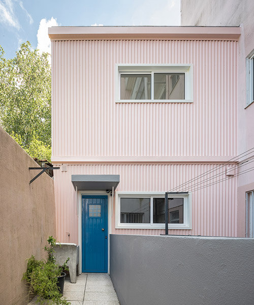 paulo moreira transforms porter's house in porto into pink and blue home