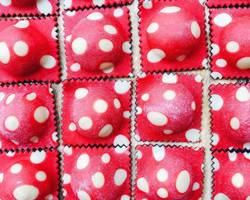 feast your eyes: plant-dyed pasta art and macaroni mandalas