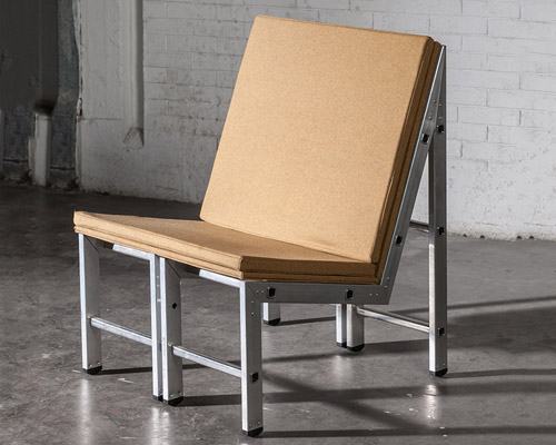 the great escape, a collection of furniture made of aluminum ladders, by PZZL