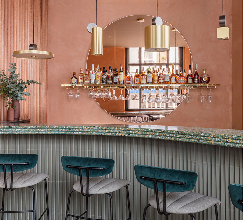 the refined materials of omar's place, a mediterranean restaurant in london