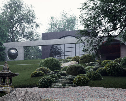 MAKHNO studio builds a japanese garden in ukrainian suburbs