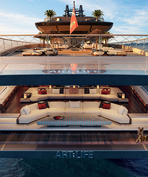 sinot's 115m superyacht concept presents the 'art of life'