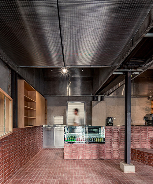 parallel café in central beijing is clad with red bricks, by TEMP