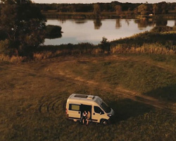 michael hilgers' minimalist campervan is designed as a multifunctional travel tool
