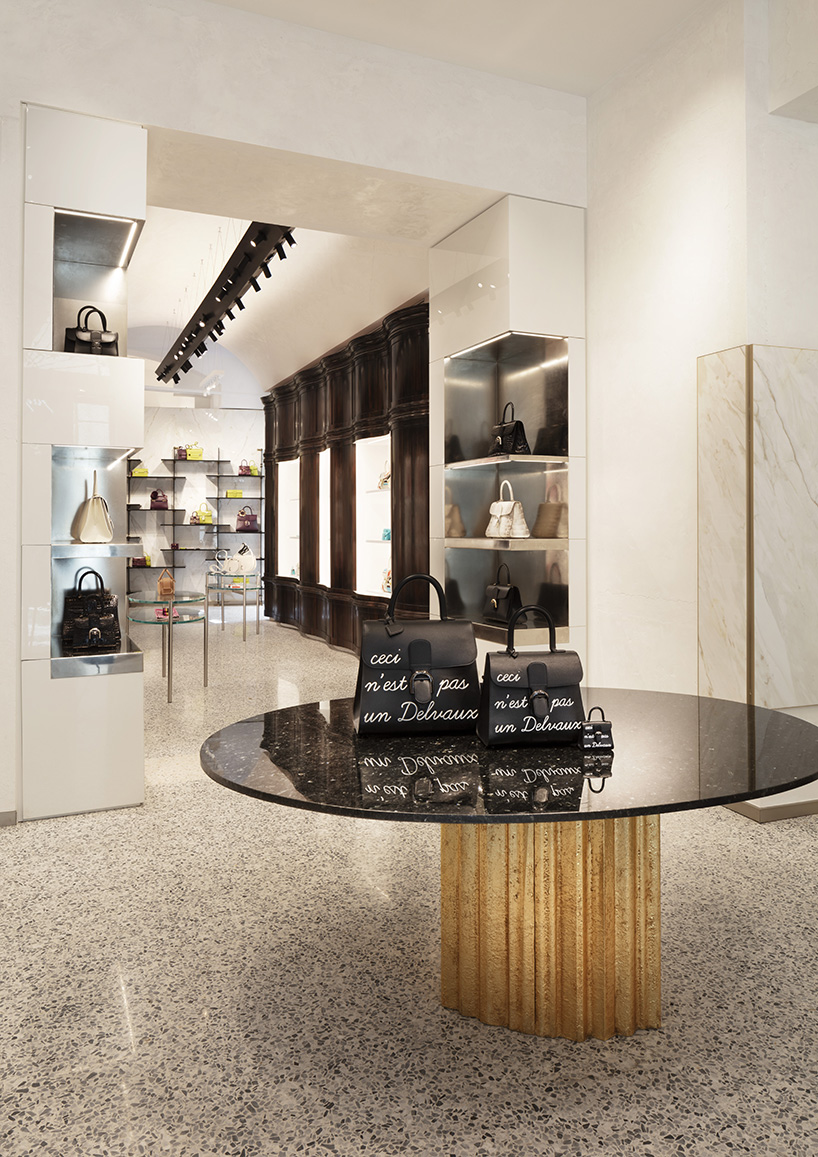 vudafieri-saverino combines flemish and italian aesthetics for delvaux's  first milan boutique