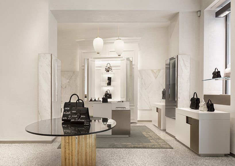 vudafieri-saverino combines flemish and italian aesthetics for delvaux's  first milan boutique