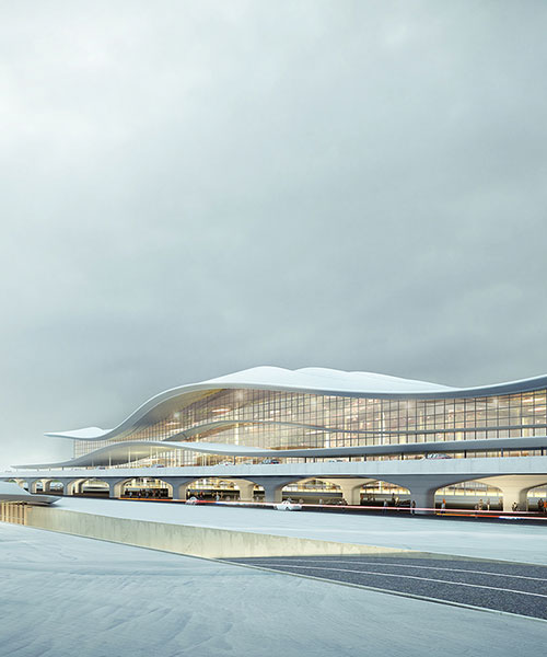 Aedas plans terminal for yantai airport inspired by the region's coastal mountainscape