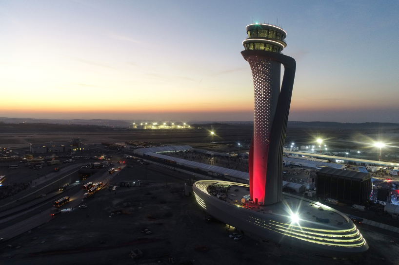 pininfarina air traffic control tower istanbul new airport