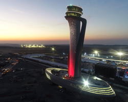 pininfarina + AECOM complete tulip-inspired air traffic control tower at new istanbul airport