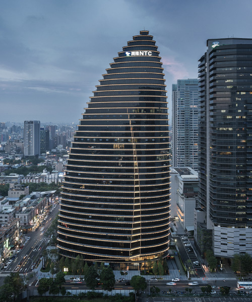 Aedas conceives office building in taiwan as a 165-meter-tall bamboo shoot