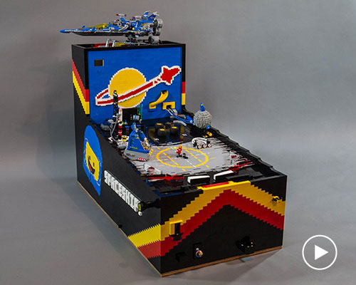 this working pinball machine is made completely out of LEGO
