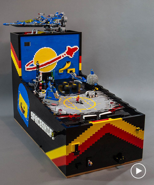 this working pinball machine is made completely out of LEGO