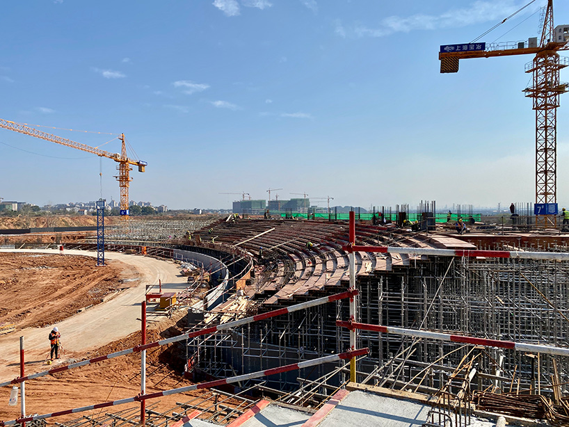 MAD architects begins construction on vast sports campus in quzhou, china