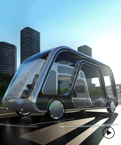 aprilli design studio's autonomous travel suite is a hotel room on wheels