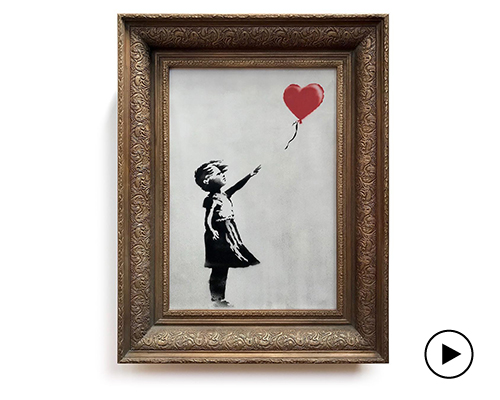 going, going, gone! banksy artwork self-destructs after just selling for over $1 million