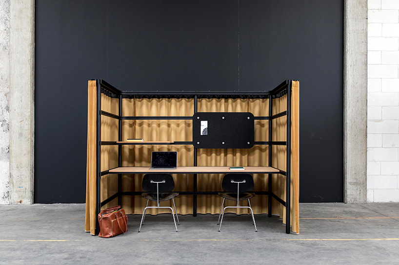orgatec 2018: alain gilles designs modular acoustic system for buzzispace